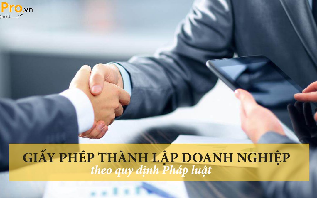 Giấy phép thành lập doanh nghiệp theo quy định pháp luật