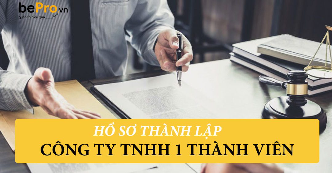 Hồ sơ thành lập công ty TNHH 1 thành viên mới nhất